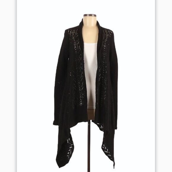 Moda International Long Black Knit Cardigan - Picture 1 of 12